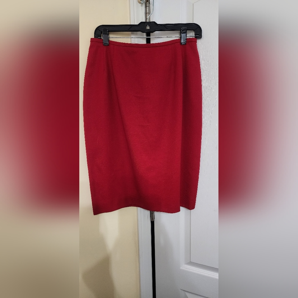 Red Pencil Career Skirt